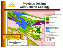 Previous Drilling with General Geology